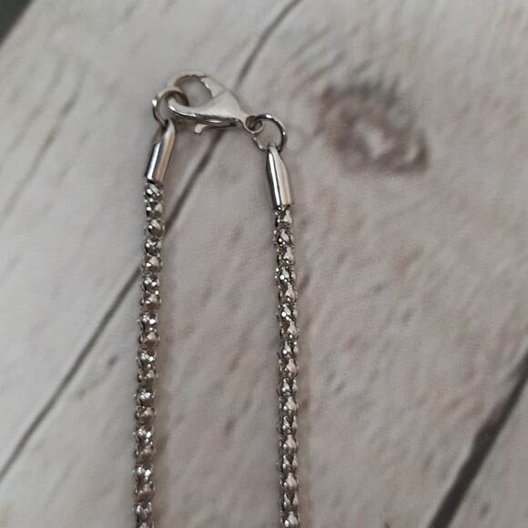 Colorful Round Medallion Pendant with Tassels on Long Silver Tone Chain Necklace - Picture 3 of 7